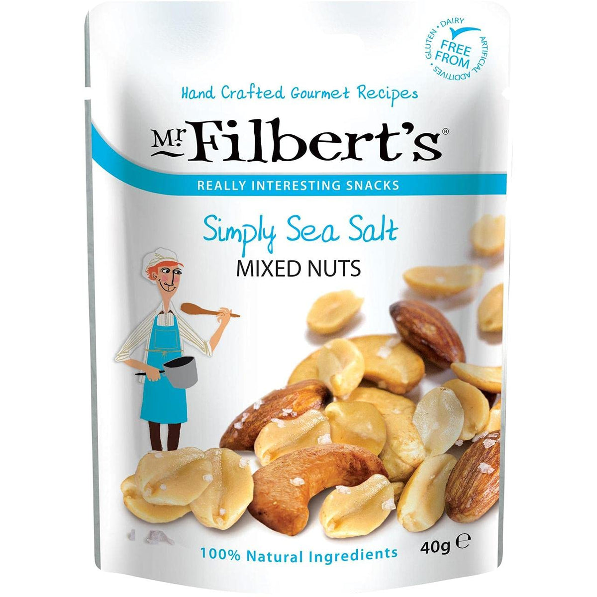 Mr Filbert's Simply Sea Salt Mixed Nuts - 40g | Vegan | Gluten-Free