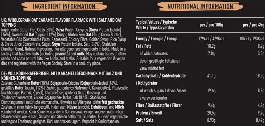 FUEL10K Salted Caramel Oat Bars - 9g Protein | High Fibre | 45g Bar 5