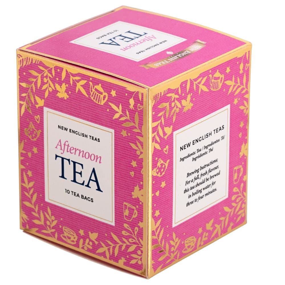New English Teas Christmas English Afternoon Tea - 10 Teabags | Pink Carton 6