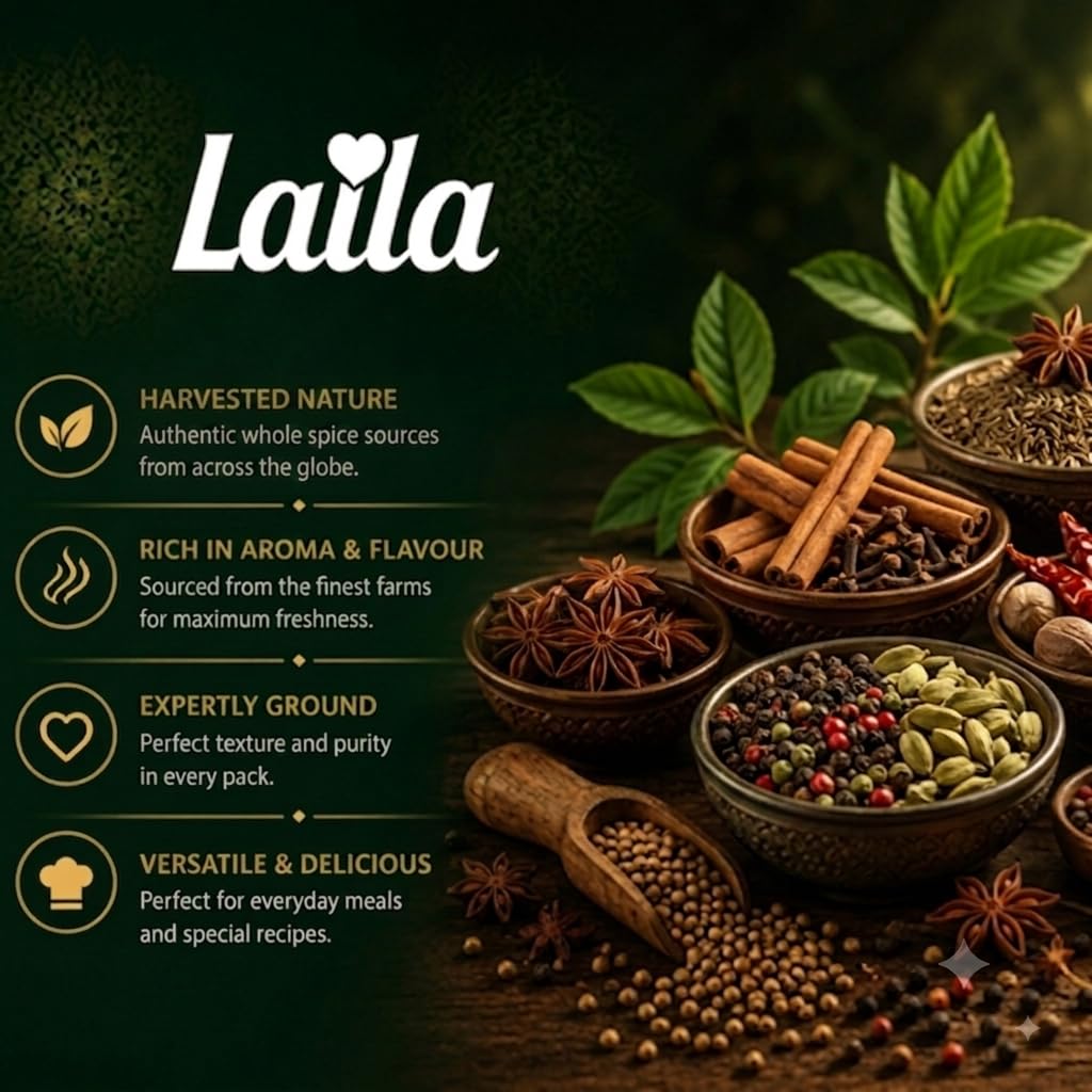 Laila Coriander Seeds - Whole Aromatic Spice for Cooking, 50 g 3