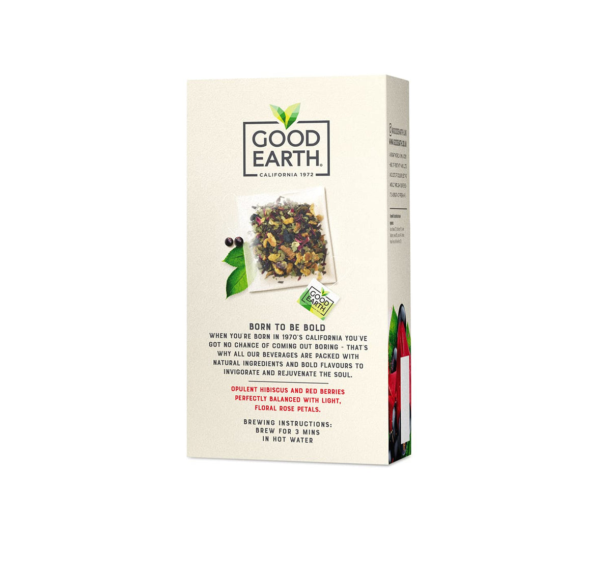 Good Earth Hibiscus, Sweet Berries & Rose Herbal Tea - 30 Tea Bags