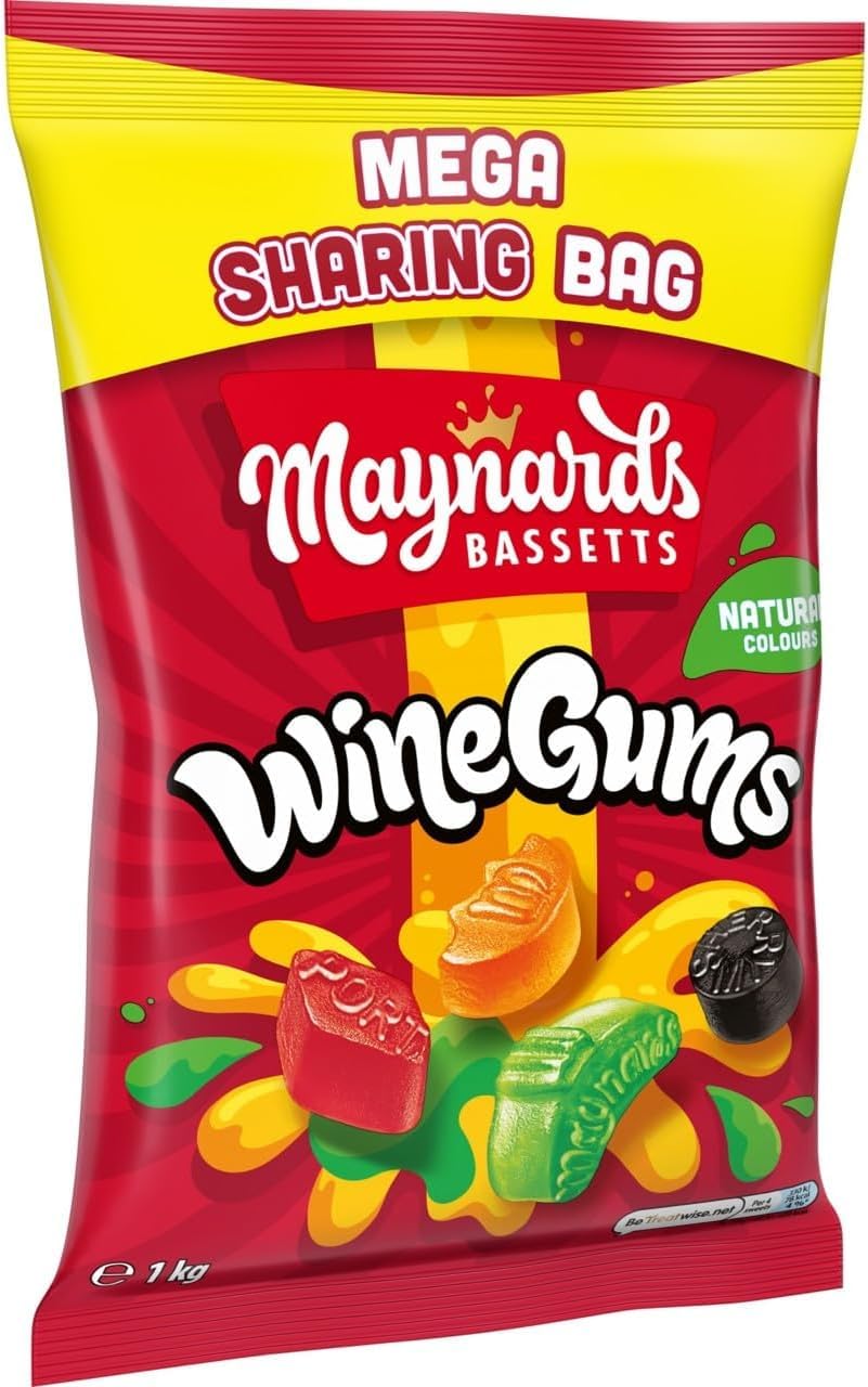 Maynards Bassetts Wine Gums - Fruity Chewy Sweets | 1 kg Bag 7