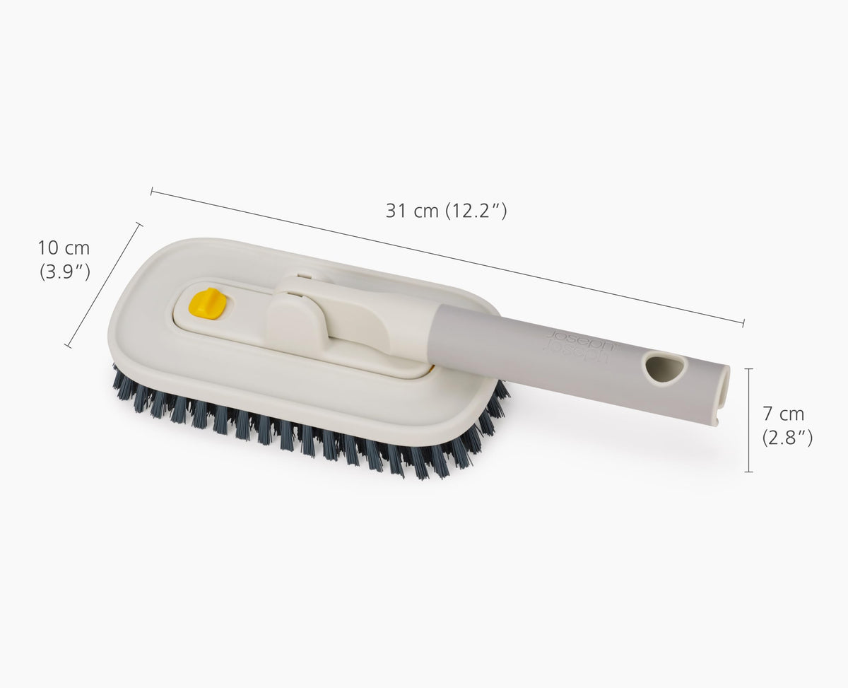 Joseph Joseph CleanTech 2-in-1 Tile and Grout Scrubber Brush with Removable V-Shaped Bristle Brush 6