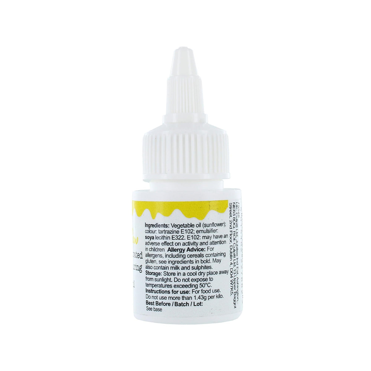 Colour Splash Oil Based Food Colouring - Yellow | 30ml Bottle 9