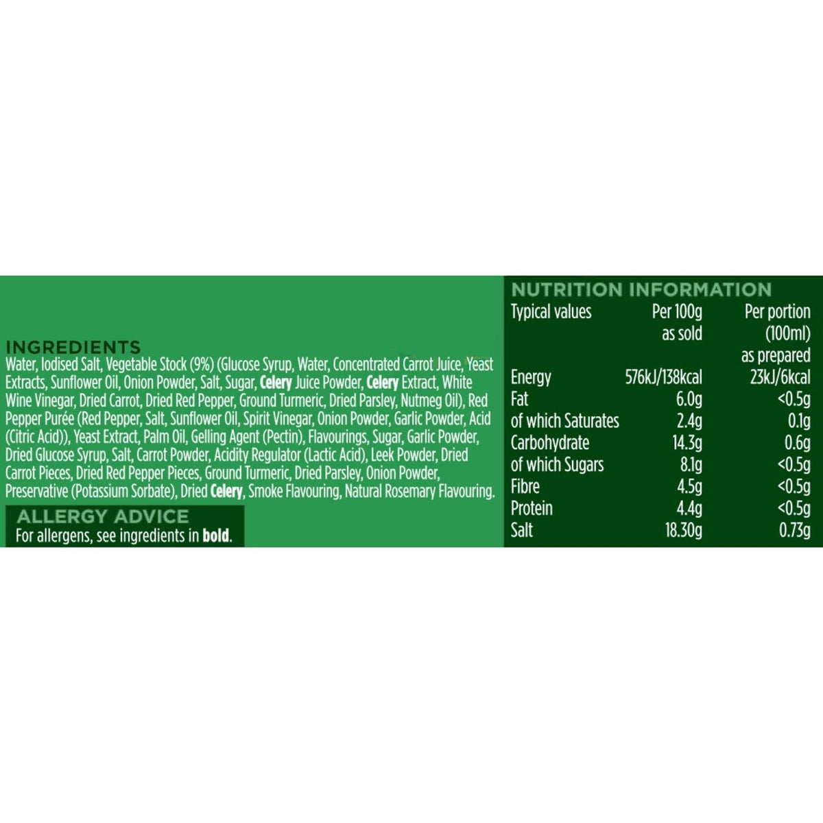 OXO Garden Vegetables Stock Pots - Gluten-Free, Vegetarian, 8 x 20g