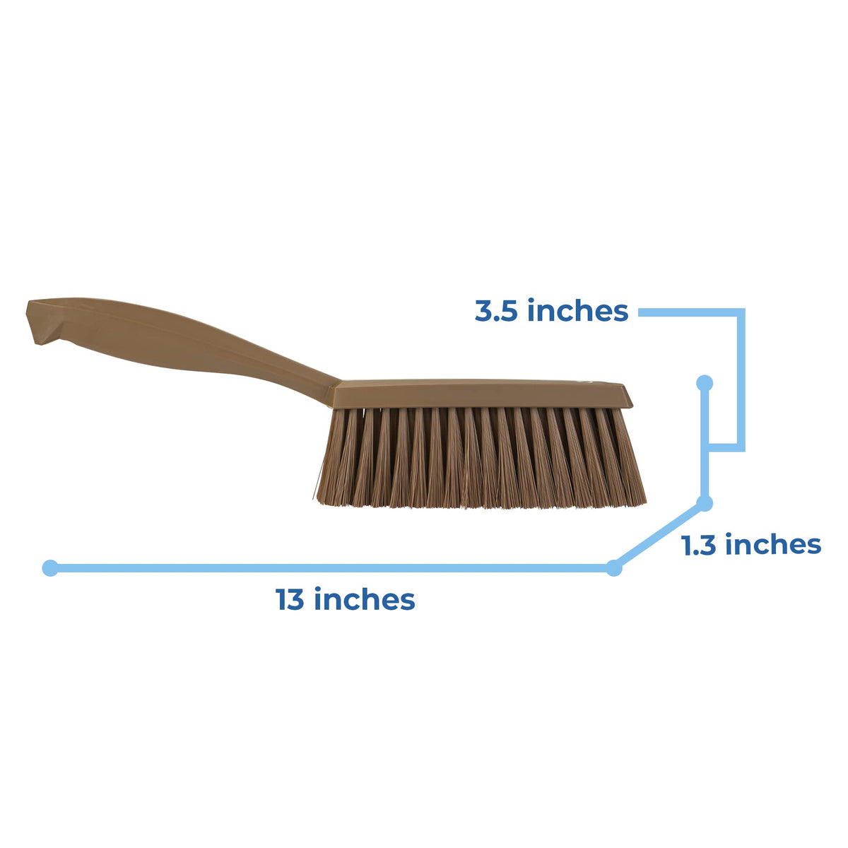 Vikan Brown Soft Bristle Dustpan & Brush Set - Ideal for Fine Particles 2
