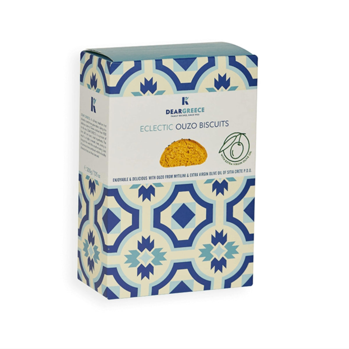 Dear Greece Ouzo Biscuits - Authentic Greek Specialty | Pack of 2 x 200g 1