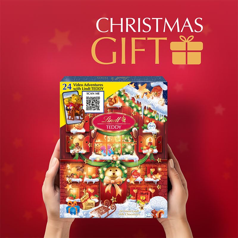 Lindt Teddy Advent Calendar - 24 Milk Chocolates | 250g 8