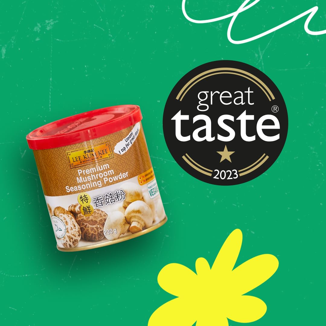Lee Kum Kee Premium Mushroom Seasoning Powder - Umami Boost | 200g Pack of 2 2