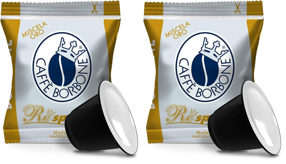 Caffè Borbone Gold Blend Respresso Capsules - 100 Count Nespresso Compatible 1