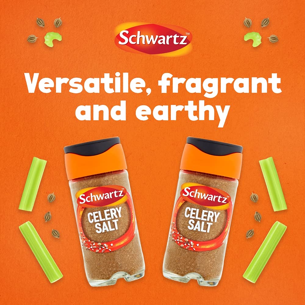 Schwartz Celery Salt - Rich Savoury Flavour | 72g Jar | Pack of 6