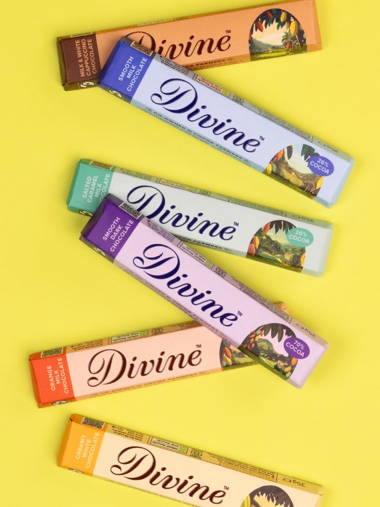 Divine Orange Milk Chocolate Bars - 30 x 35g Multipack | Fairtrade | Natural Orange Flavour 4