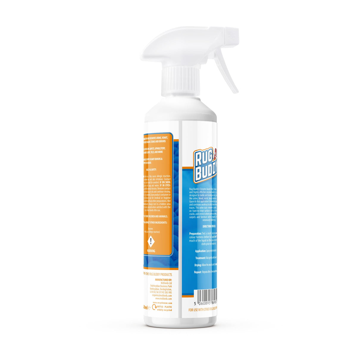 Rug Buddy Urine Eliminator - Enzyme-Based Stain & Odor Remover for Carpet & Upholstery | 500ml 8
