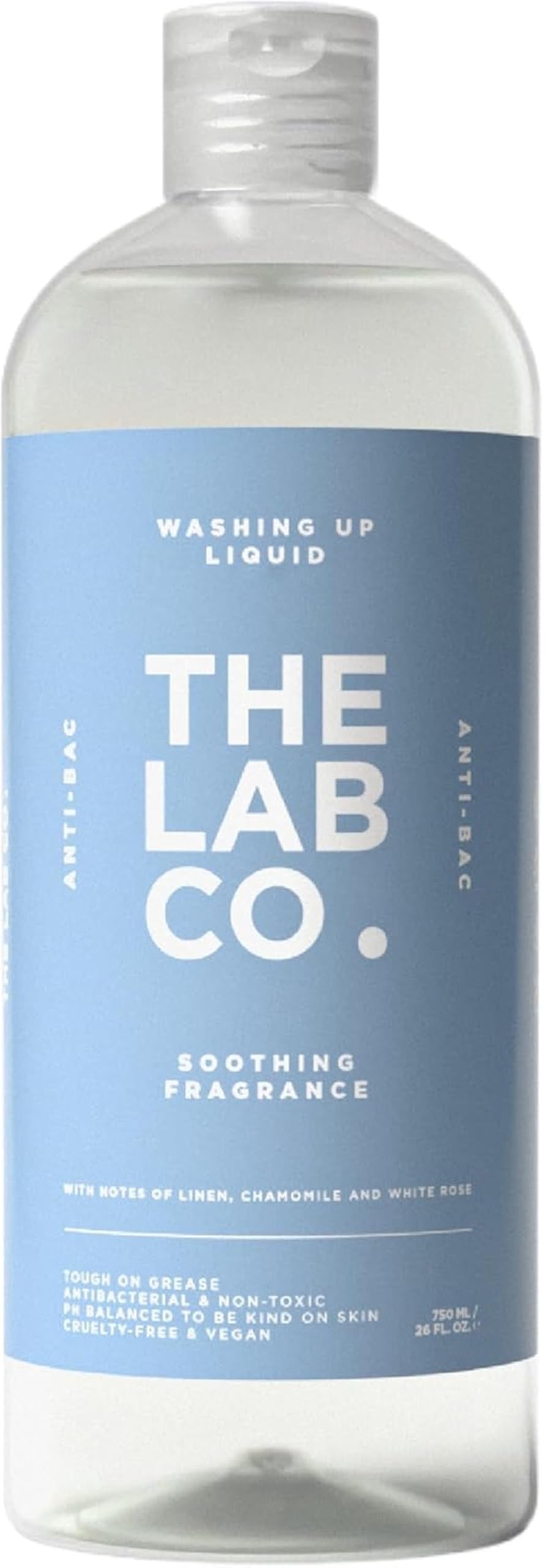 The Lab Co. Antibacterial Washing-Up Liquid - Tough on Grease, Gentle on Skin | 750 ml
