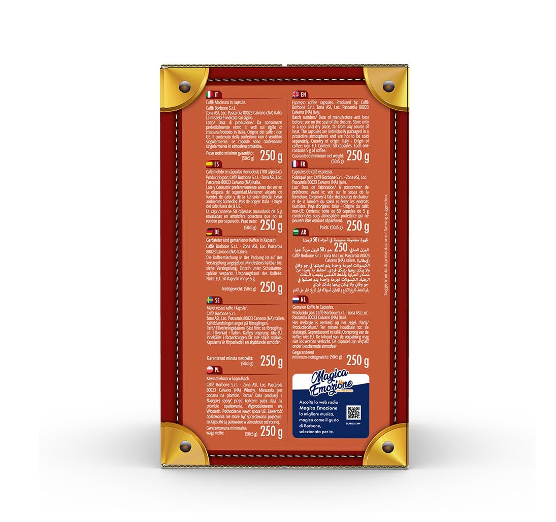 Caffè Borbone Respresso Light Blend Coffee Capsules - Pack of 50 3