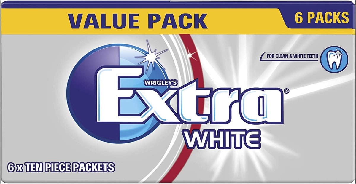 Wrigley's Extra White Sugar-Free Chewing Gum - Pack of 12 (10 count per pack) 3