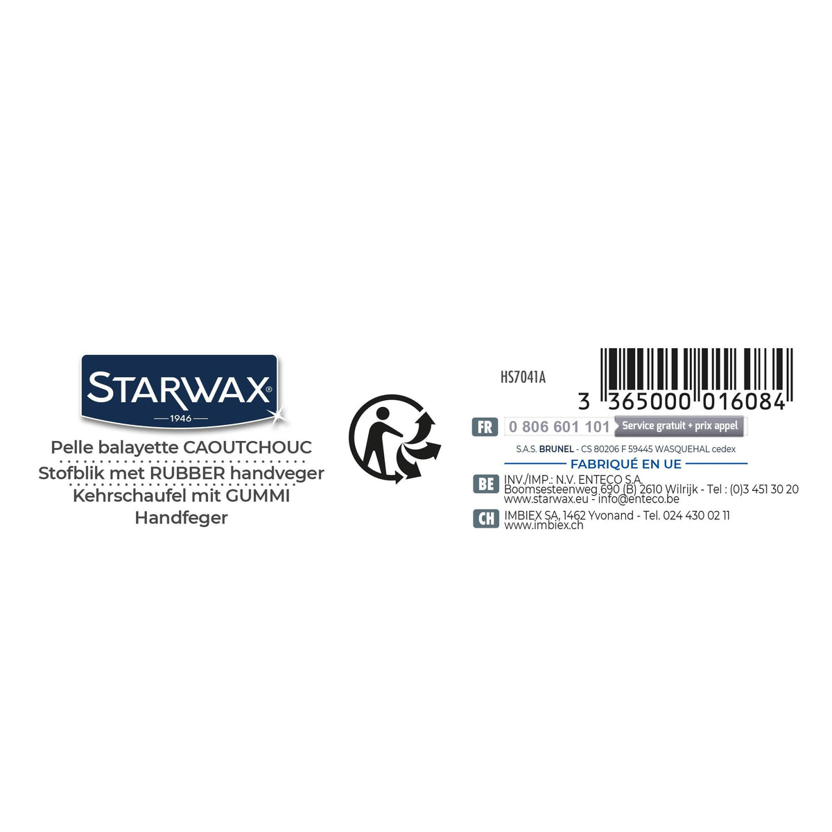 STARWAX Rubber Dustpan & Brush Set - Effective Cleaning, Easy Handling, Versatile Use 2