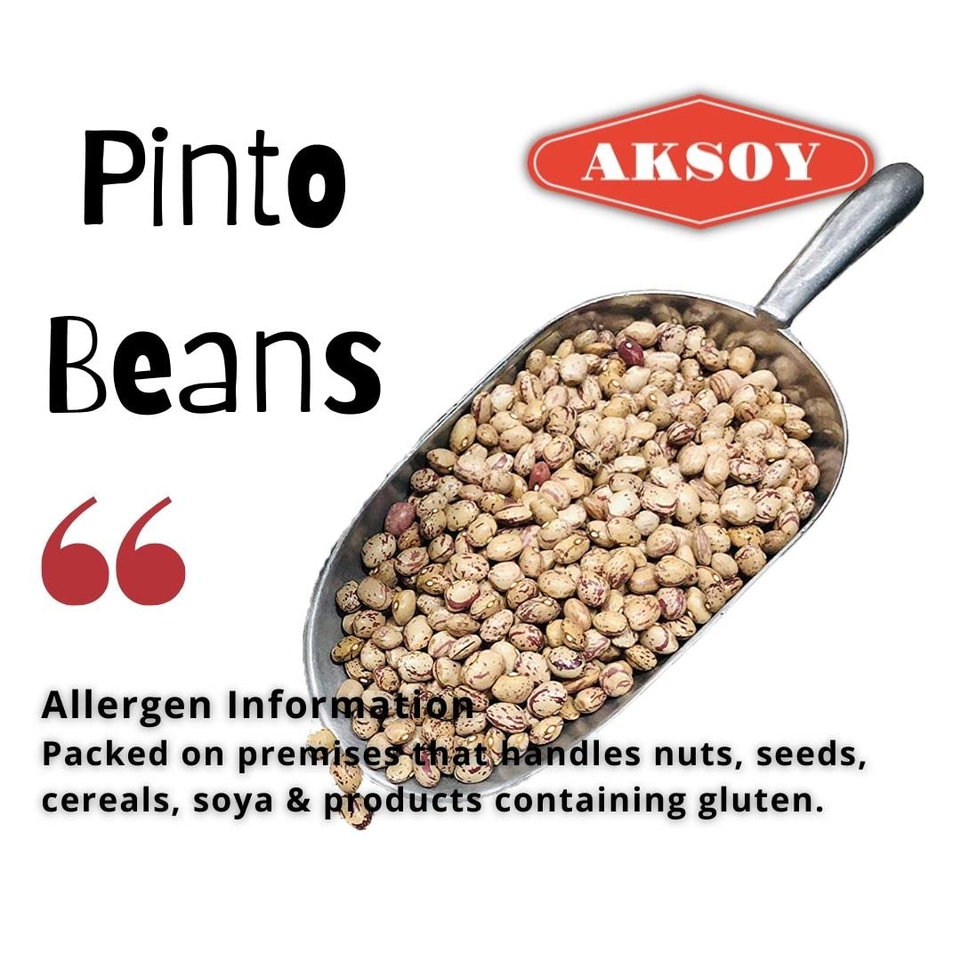 AKSOY Wholefoods Dried Pinto Beans - 1.25kg Bag | Rich in Protein & Fiber 4