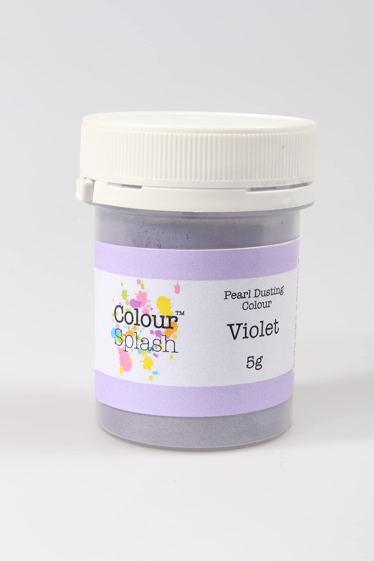 Colour Splash Pearl Food Colouring Dust - Edible Lustre Finish | 5g Jar | Violet