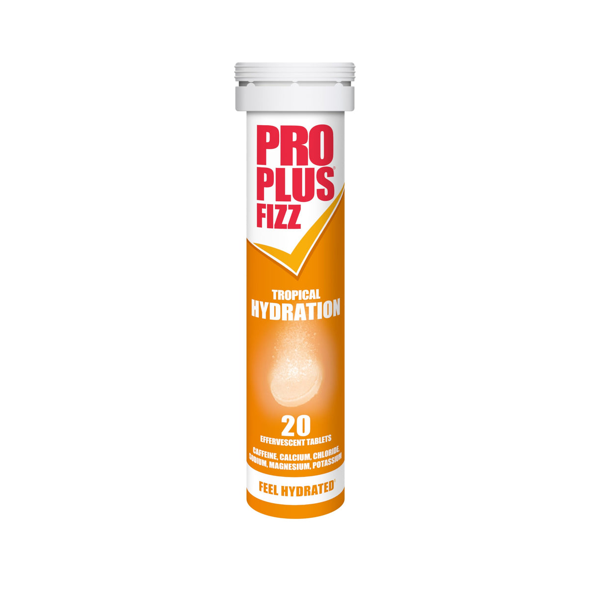 PRO PLUS Fizz Hydration - 20 Effervescent Electrolyte Tablets | Tropical Flavour | Vegan 1