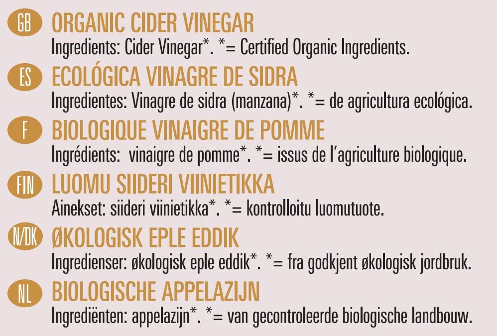 Biona Organic Apple Cider Vinegar - Unpasteurised, Unfiltered, 500ml 3