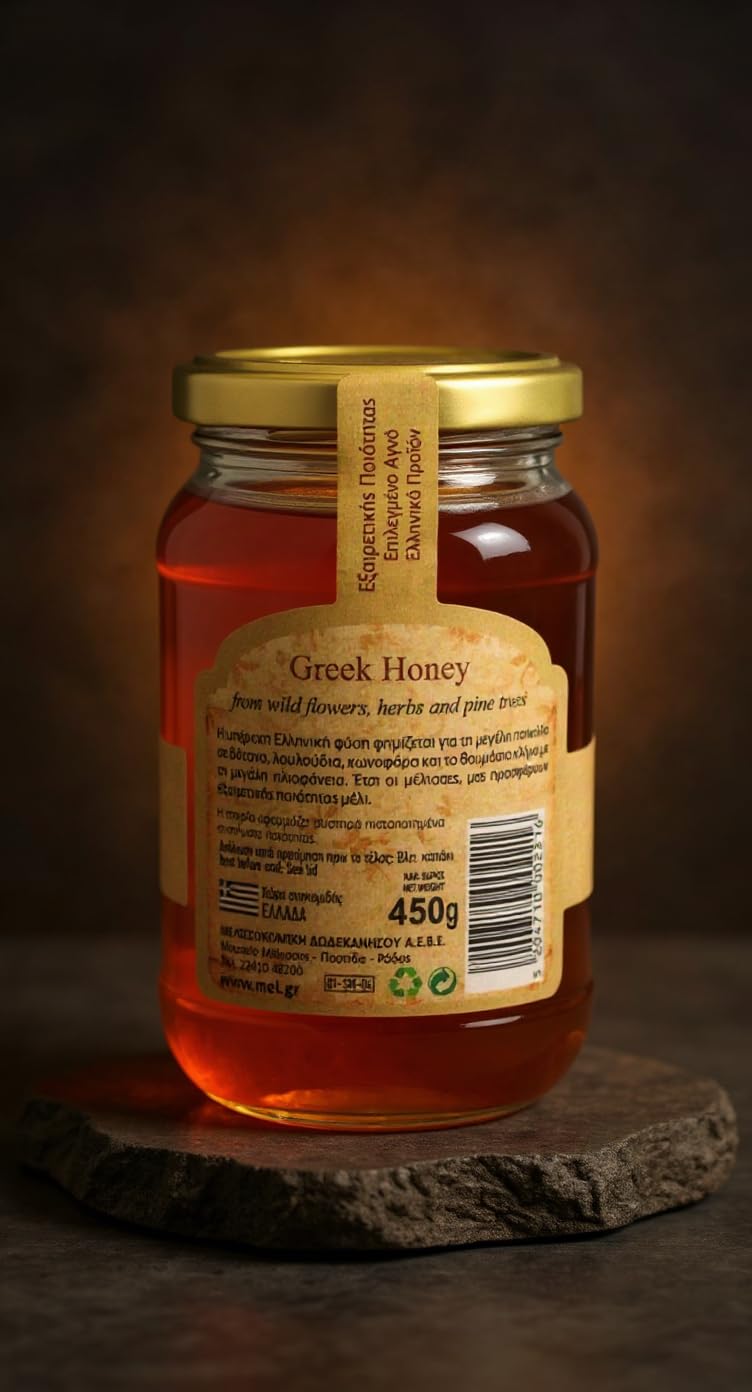 Melissokomiki Dodecanese Kipseli Unpasteurised Wildflower Honey - 450g 8