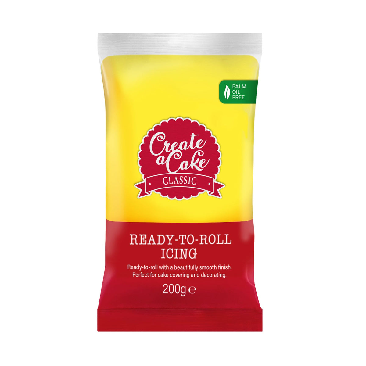 Create A Cake Yellow Ready To Roll Fondant Icing - 1.6kg Pack | Palm Free Sugar Paste 3