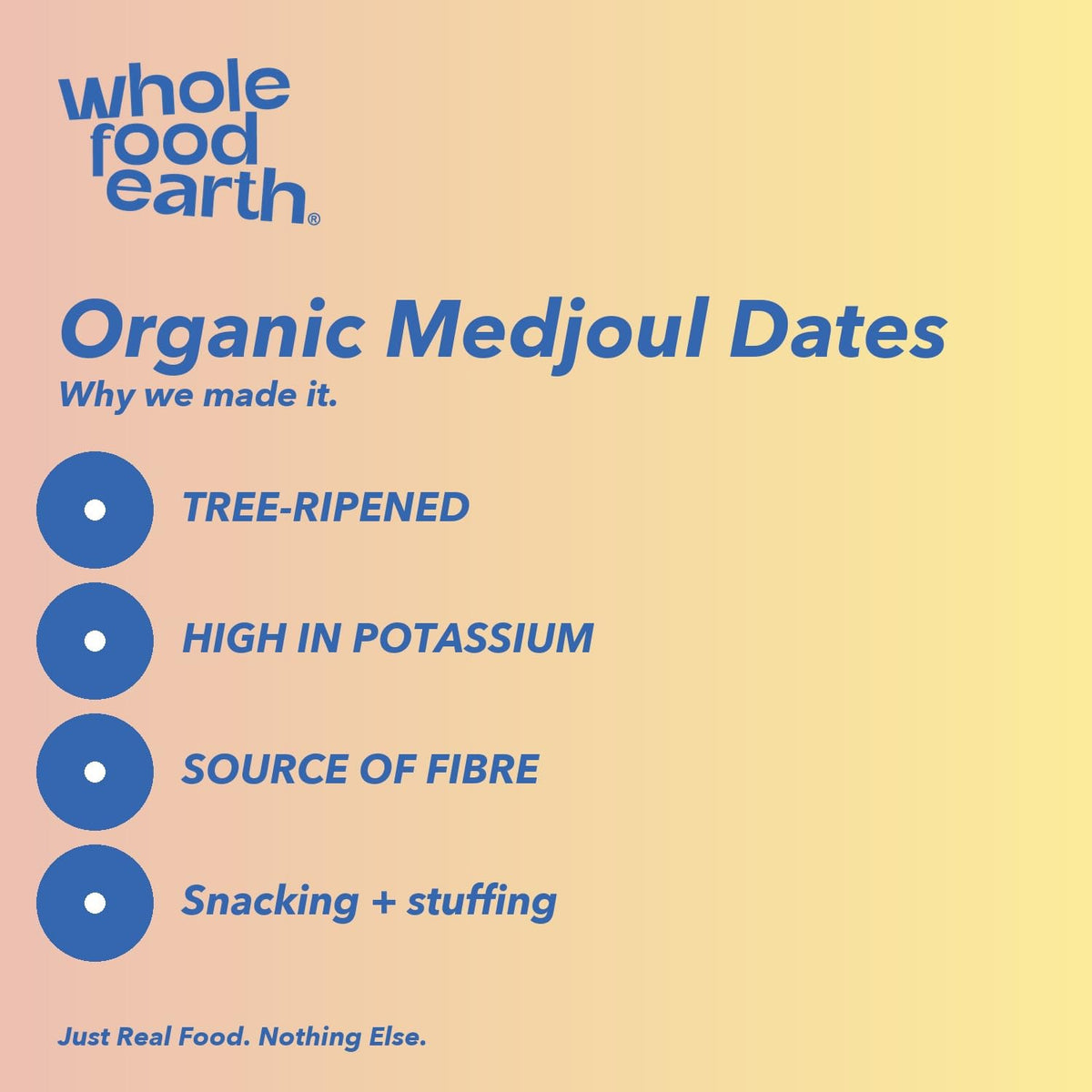 Wholefood Earth Organic Dried Medjoul Dates - 500g | Raw | GMO Free 6