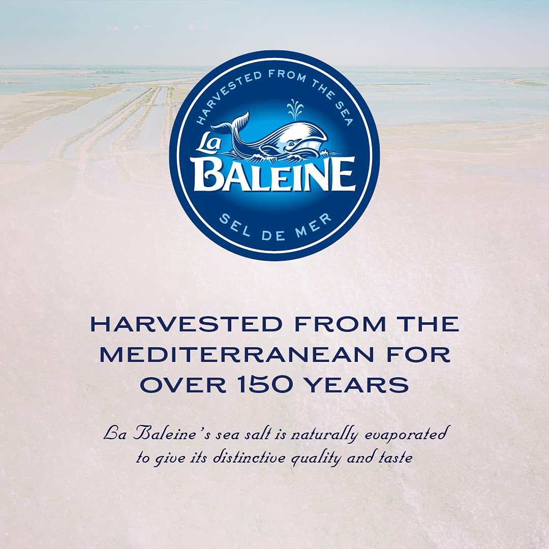 La Baleine Coarse Sea Salt - Ideal for Cooking & Salt Grinders | 900g Pack of 2 4