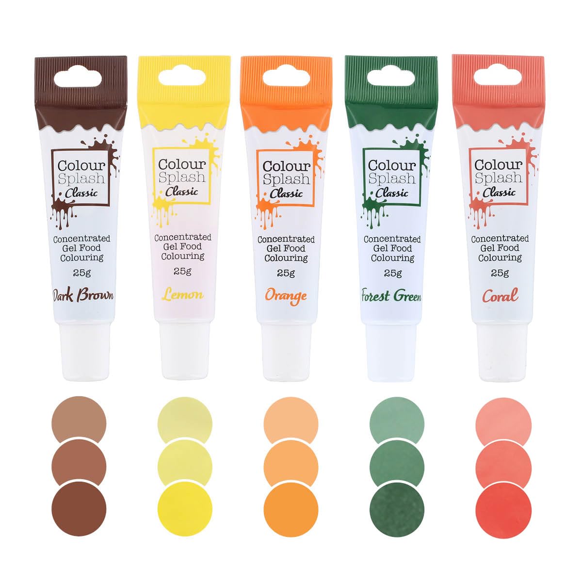 Colour Splash Naturals Food Colouring Gel Set - 5 Pack