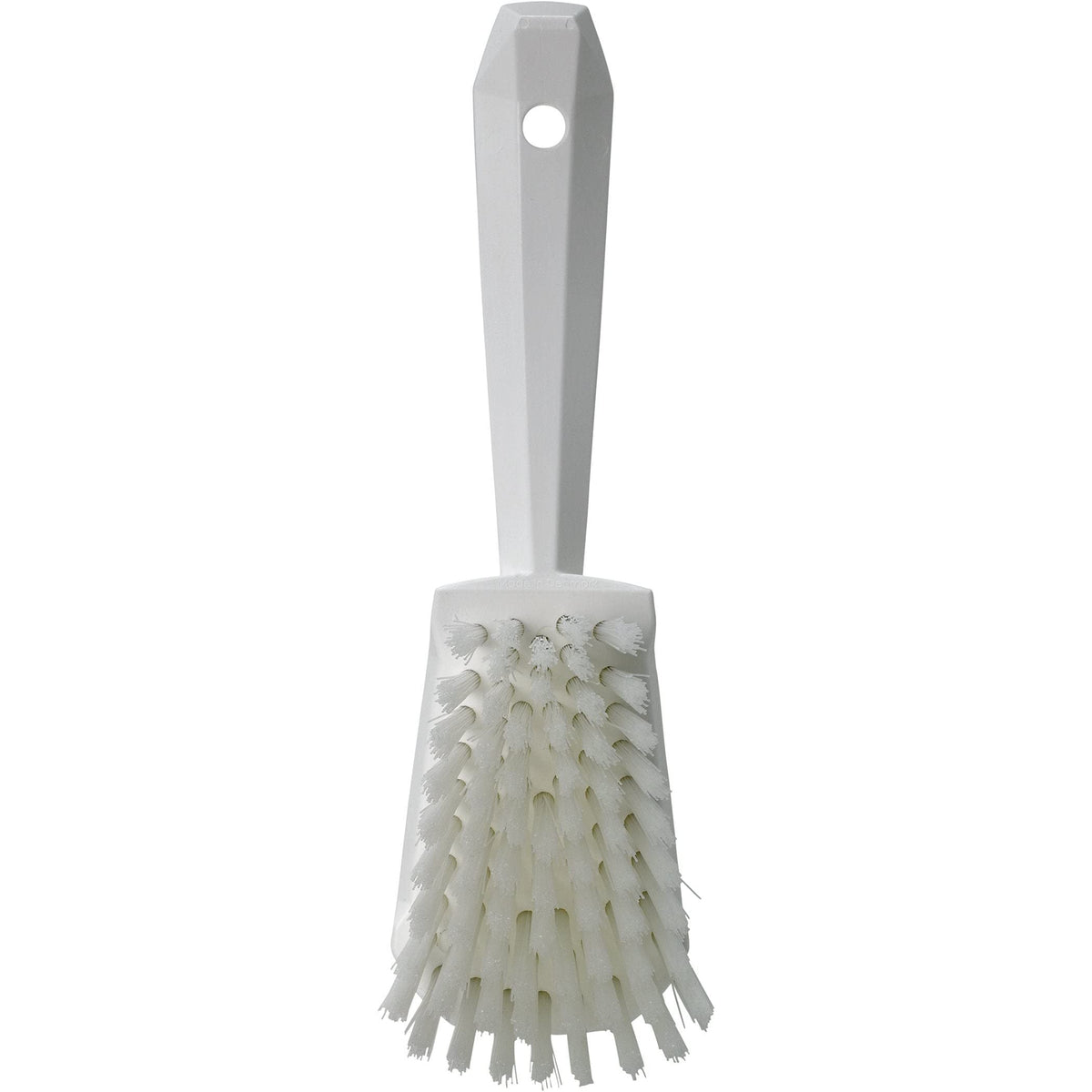Vikan 41925 Stiff Bristle Hand Brush - Ergonomic Grip | 270mm Length | White 4