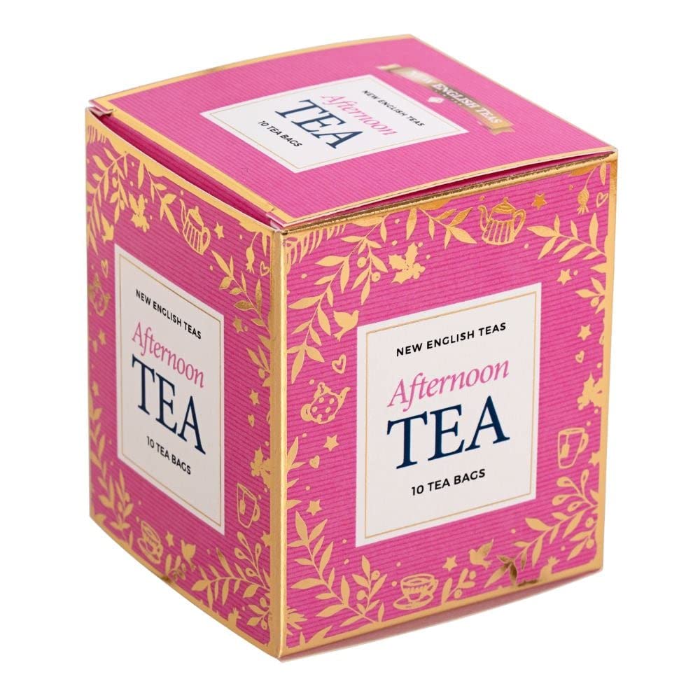 New English Teas Christmas English Afternoon Tea - 10 Teabags | Pink Carton 1