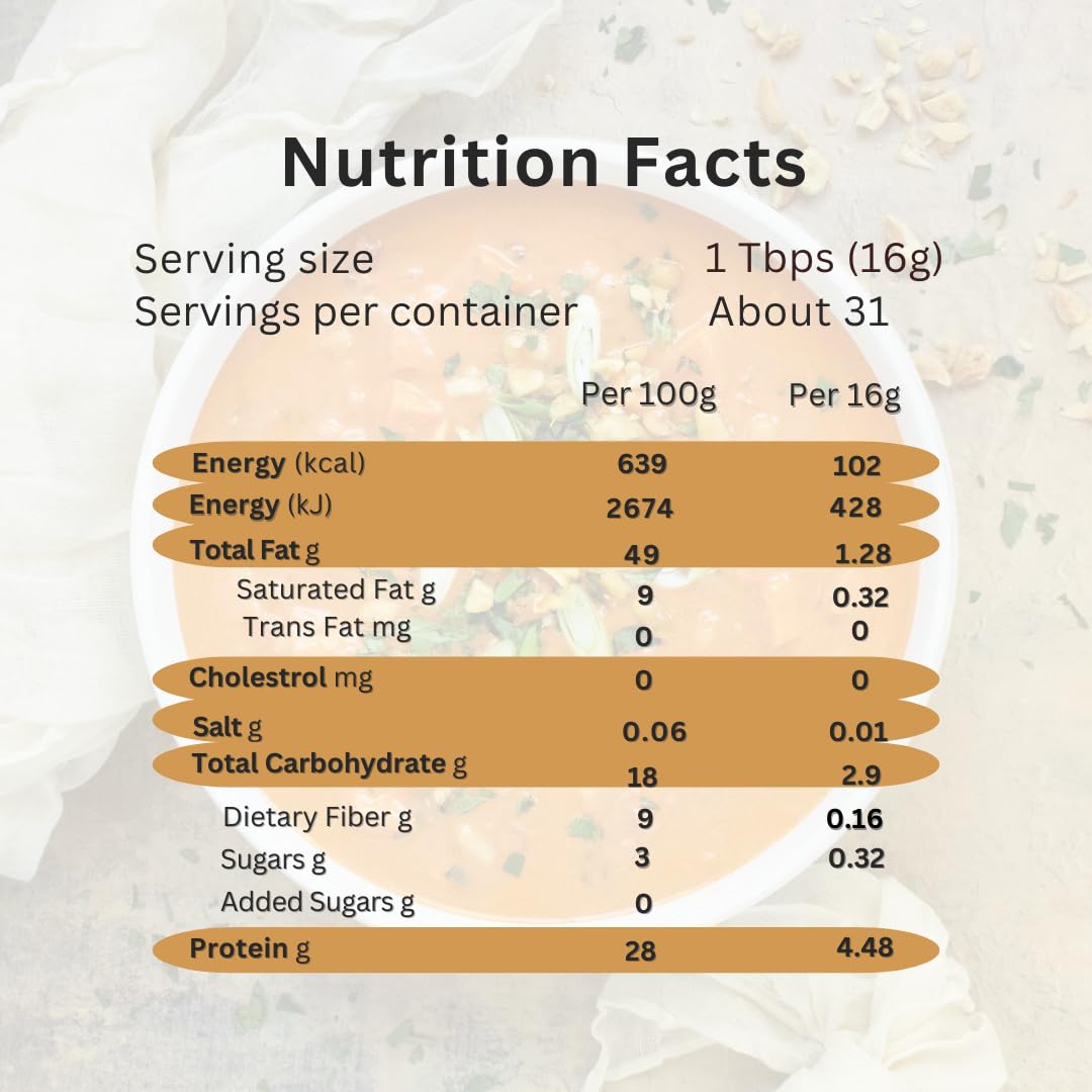Puregro Creamy Peanut Butter - High Protein, Vegan, Gluten-Free | 454g 6