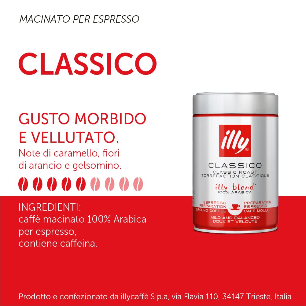 illy Classico Medium Roast Ground Coffee - 100% Arabica, 500g (Pack of 2) 7