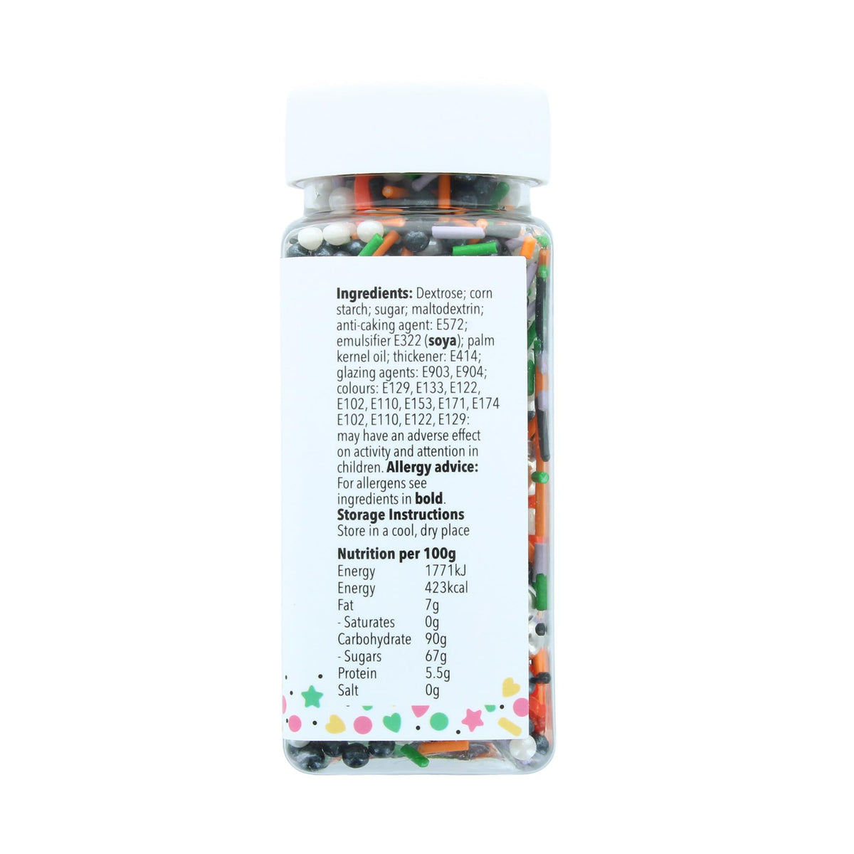 Baked With Love Halloween Pumpkin Sprinkles - 100g Bottle 10