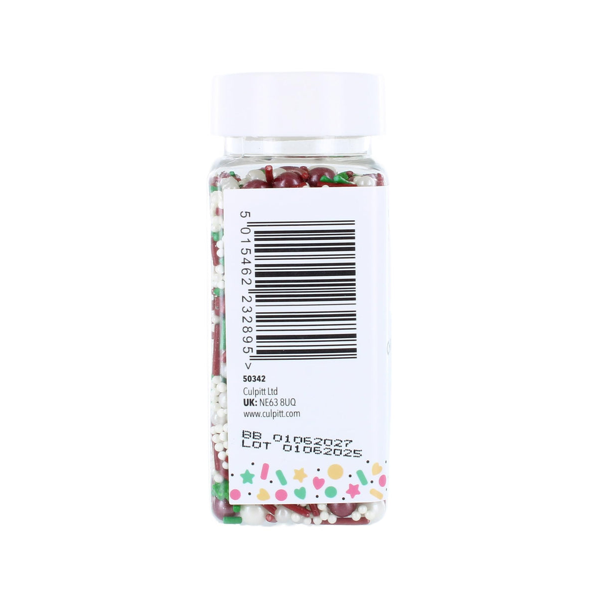 Baked With Love Christmas Tree Sprinkles - 100g | Edible Decorations | Resealable Bottle 5