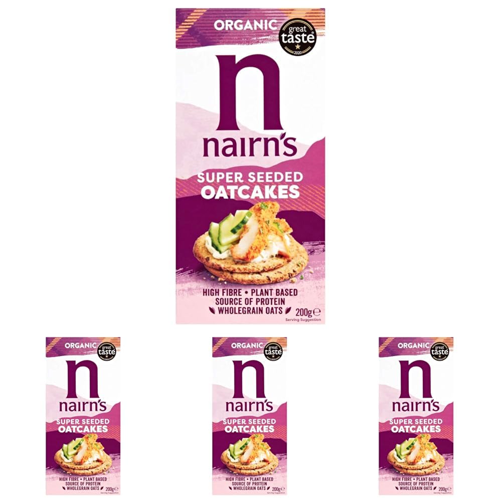 Nairn's Super Seeded Oatcakes - High Fibre, Source of Protein | 800g Pack