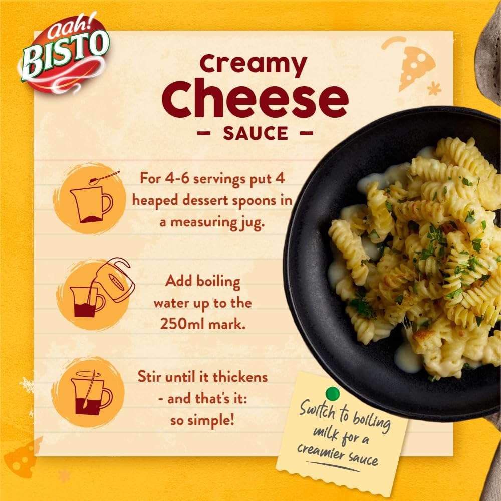 Bisto Thick & Creamy Cheese Sauce Mix - 185g Drum 6