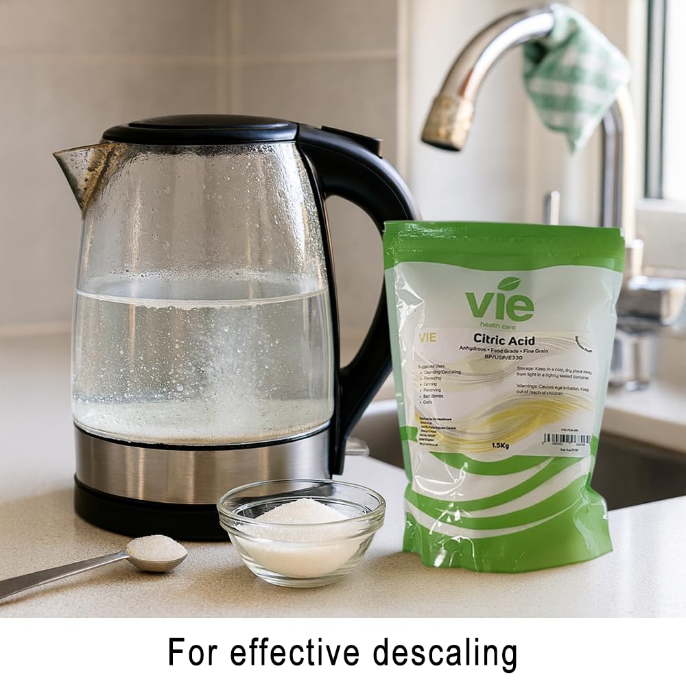 VIE Citric Acid Powder - Multi-Use De-Scaler & Cleaner | 1.5kg 8