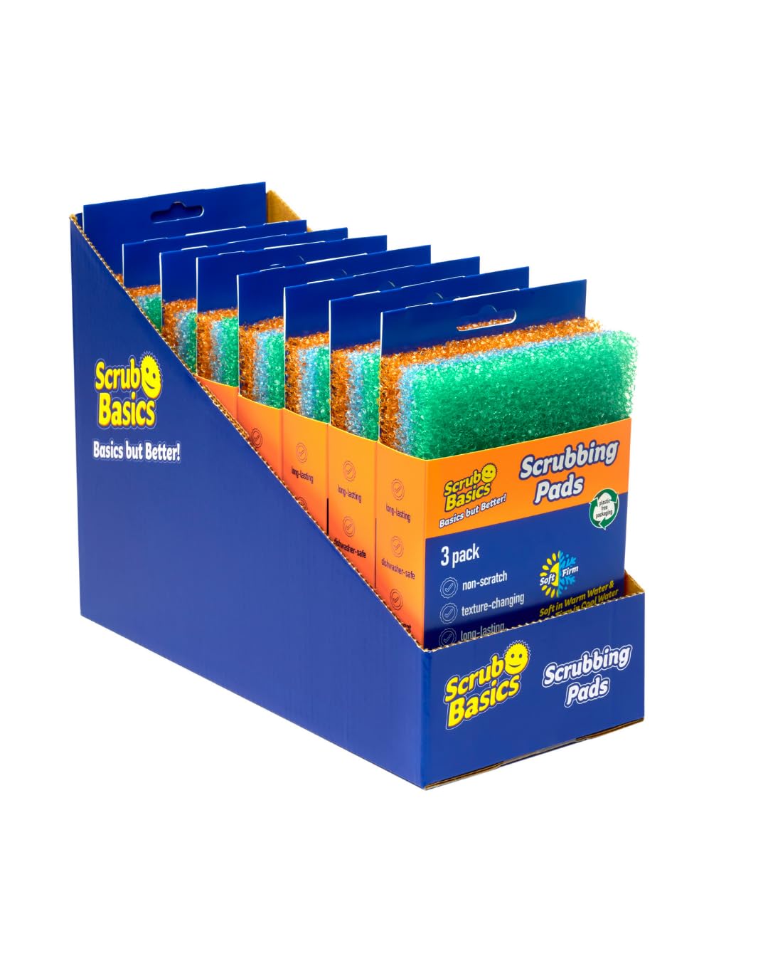 Scrub Daddy Scrub Basics Scouring Pads - Temperature Responsive, Non-Scratch, 24 Count 1