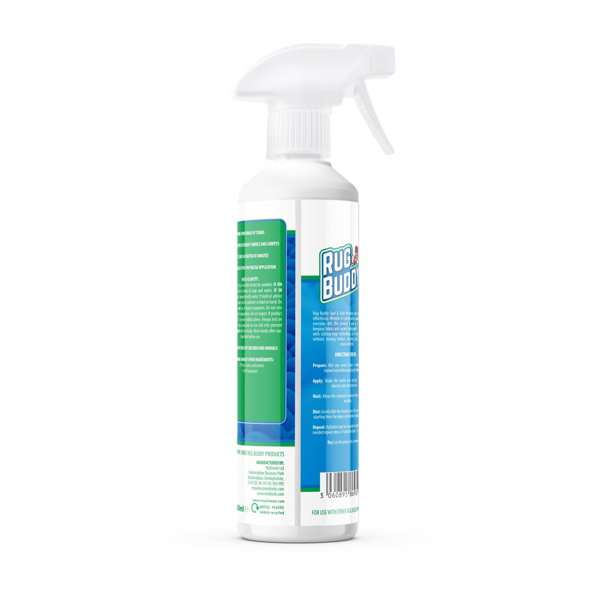 Rug Buddy Spot & Stain Remover - 500ml | Carpet & Upholstery Cleaner | Non-Toxic 8