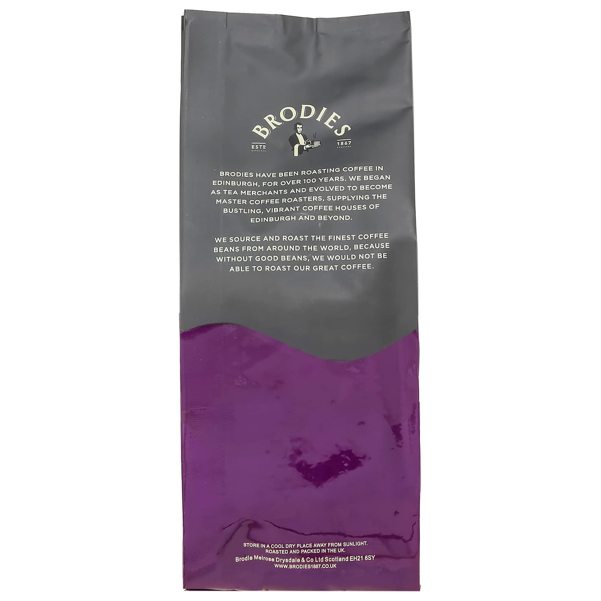 Brodies Scottish Morning 100% Arabica Ground Coffee - 227g Pack of 4 3