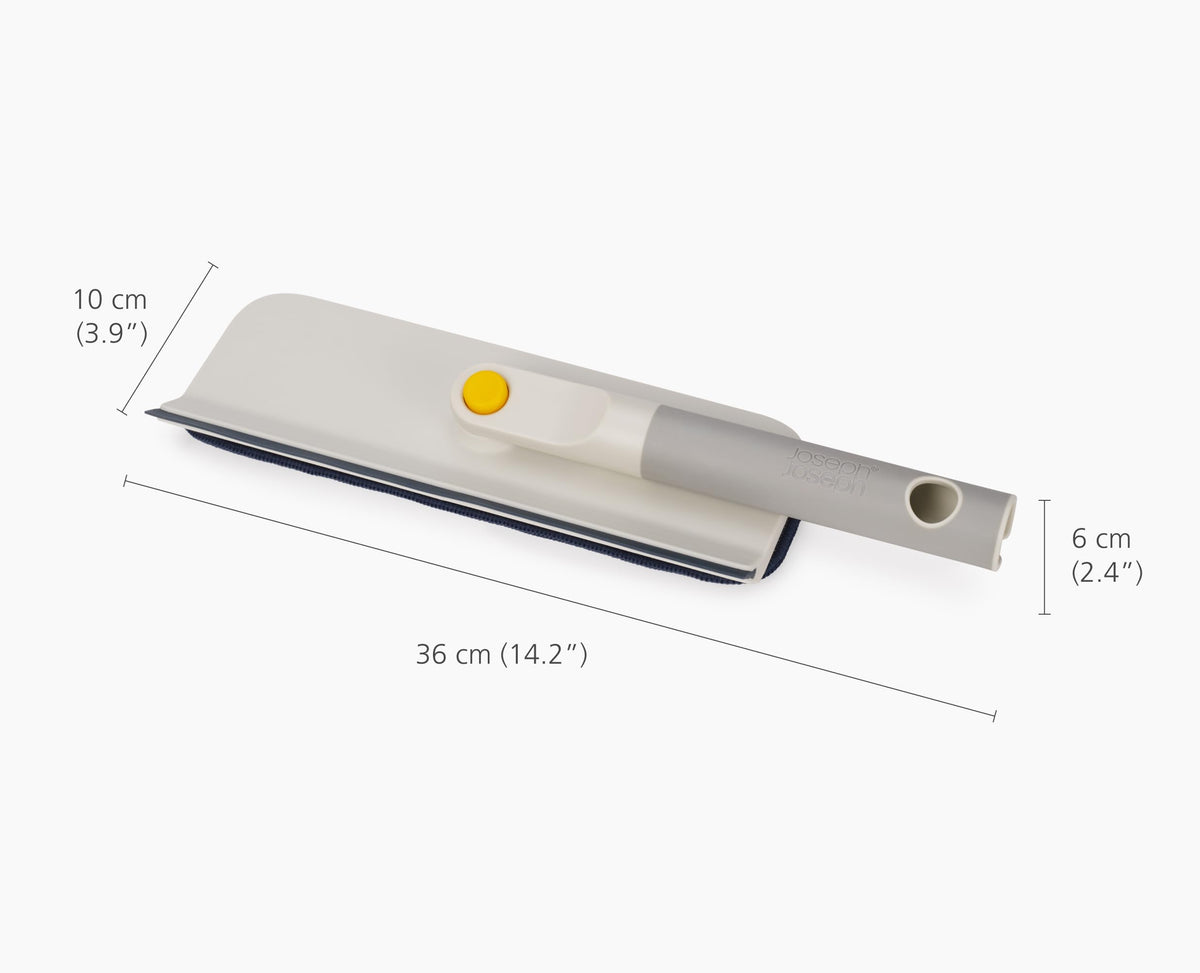 Joseph Joseph CleanTech Bathroom Cleaning Brush - Microfibre Pad & Silicone Squeegee | 362mm Length 6