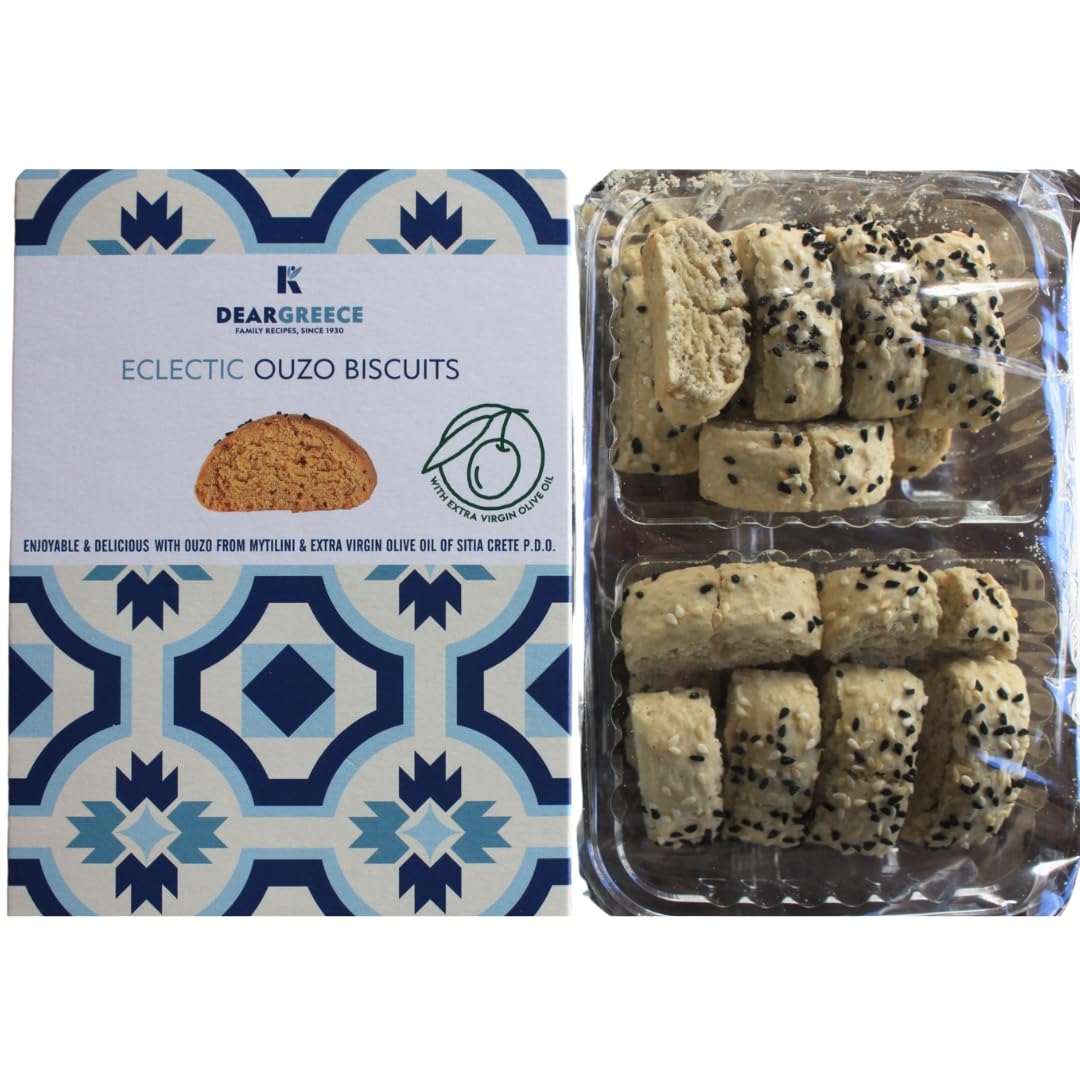 Dear Greece Ouzo Biscuits - Authentic Greek Specialty | Pack of 2 x 200g 4