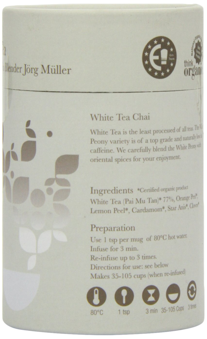 Solaris Tea Organic Loose Whole Leaf White Tea Chai - 25g | Antioxidant Rich | Immune Support