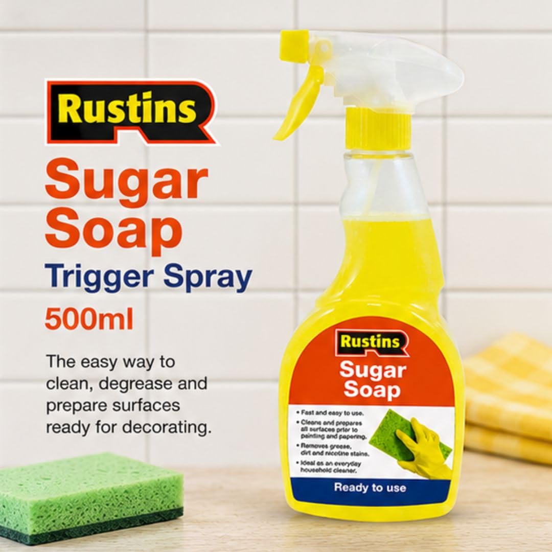 RUSTINS Sugar Soap Spray - All Purpose Cleaner, Concentrated, Unscented | 500 ml 3
