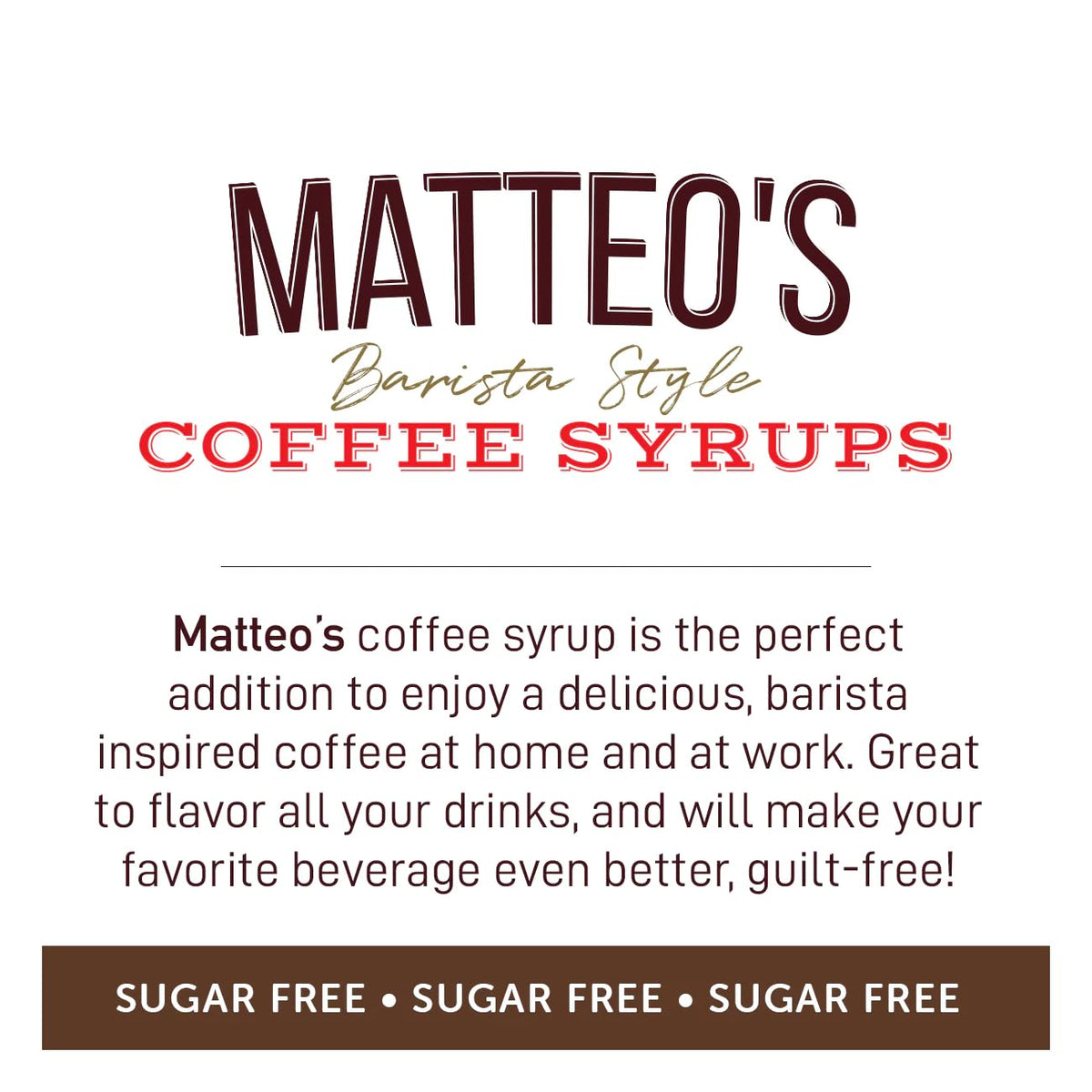 Matteo's Sugar Free Mocha Coffee Syrup - 0 Calories, 0 Added Sugars | 750 ml (Pack of 2) 5