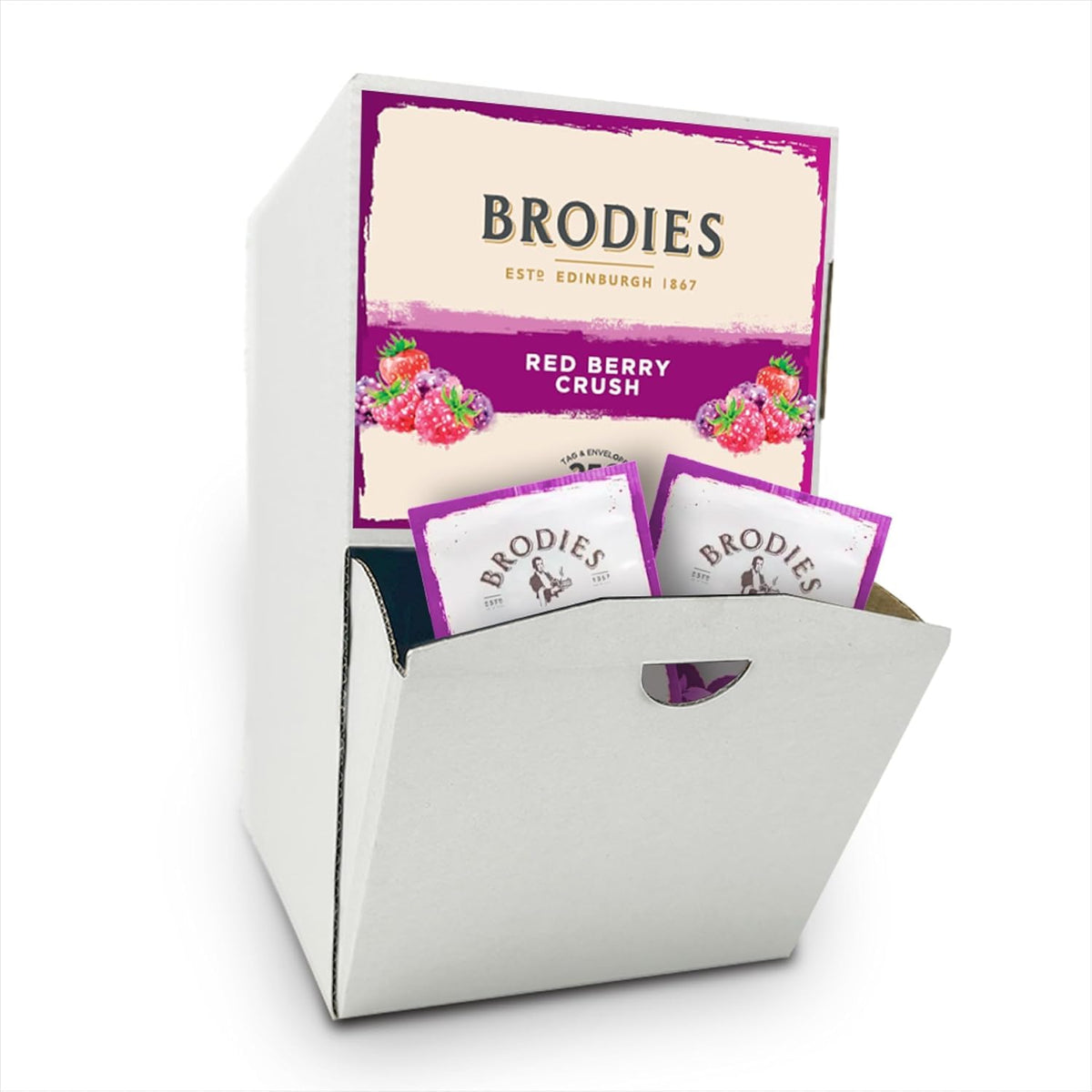 Brodies Red Berry Crush Fruit Tea - Caffeine-Free, 250 Teabags