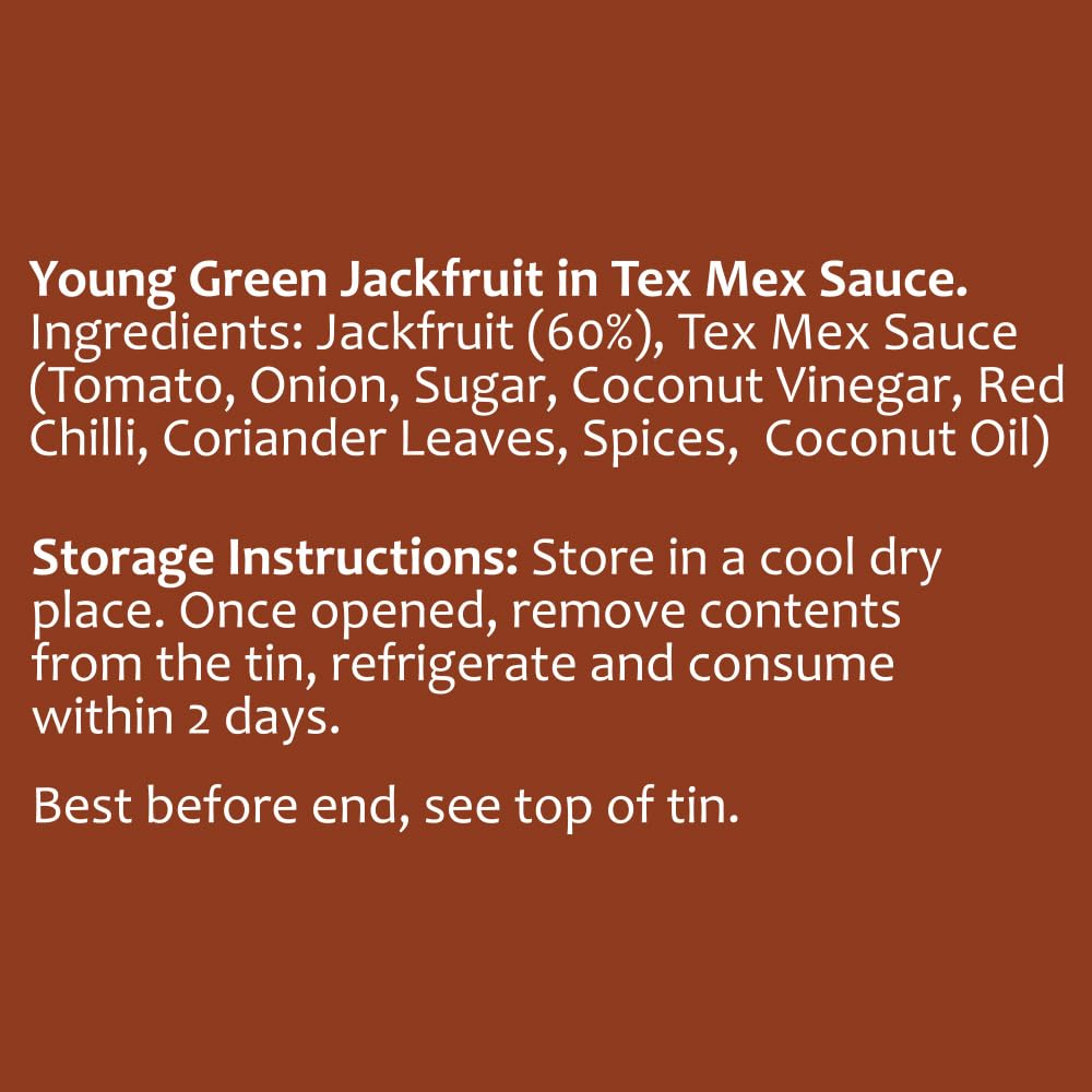 Tropical Sun Ready-to-Eat Tex Mex Jackfruit - 400g | Vegan & Vegetarian Friendly 6