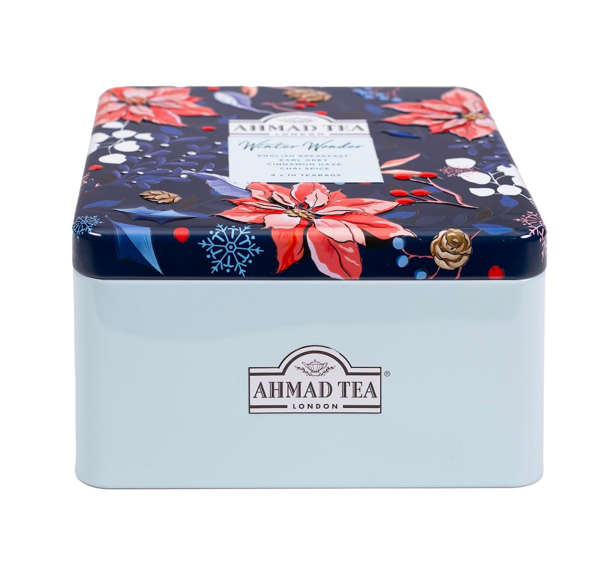 Ahmad Tea Christmas Selection Caddy - 40 Teabags, 4 Festive Flavors 3